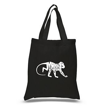 Small Word Art Tote Bag - Monkey Business
