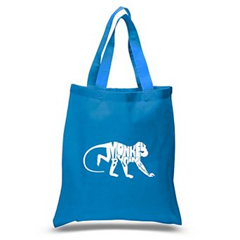 Small Word Art Tote Bag - Monkey Business