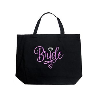 Large Word Art Tote Bag - Bride