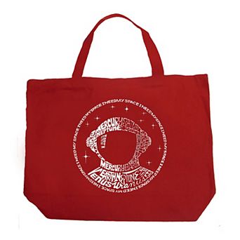 Large Word Art Tote Bag - I Need My Space Astronaut