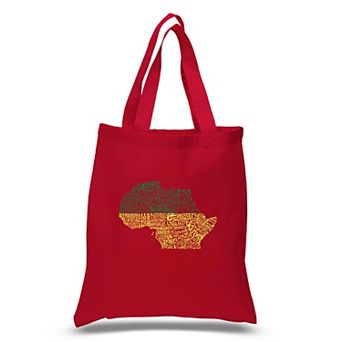 Small Word Art Tote Bag - Countries in Africa