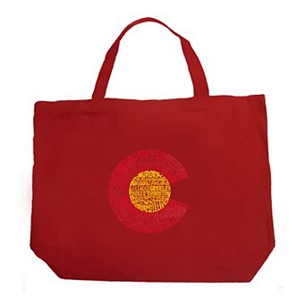 Large Word Art Tote Bag - Colorado
