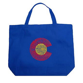 Large Word Art Tote Bag - Colorado