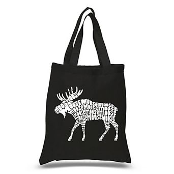 Small Word Art Tote Bag - Moose