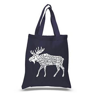 Small Word Art Tote Bag - Moose
