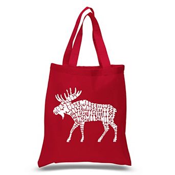 Small Word Art Tote Bag - Moose