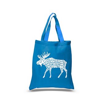 Small Word Art Tote Bag - Moose