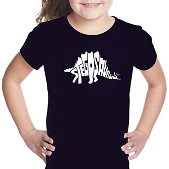 STEGOSAURUS - Girl's Word Art T-shirt