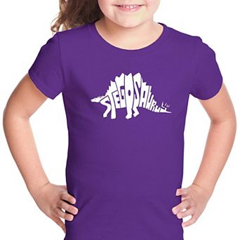 STEGOSAURUS - Girl's Word Art T-shirt
