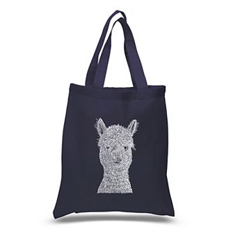 Small Word Art Tote Bag - Alpaca