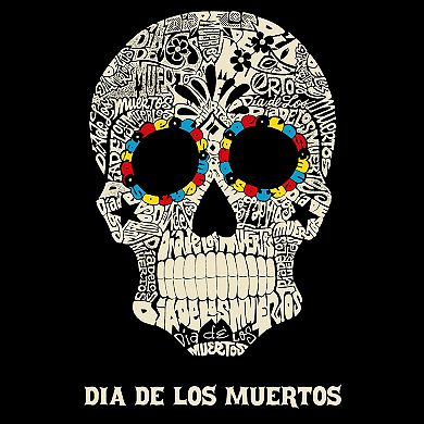 Small Word Art Tote Bag - Dia De Los Muertos