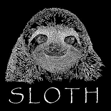 Small Word Art Tote Bag - Sloth