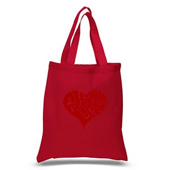 Small Word Art Tote Bag - All You Need Is Love