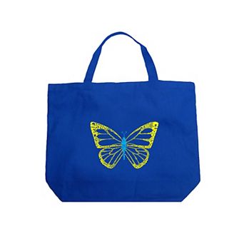 Large Word Art Tote Bag - Butterfly