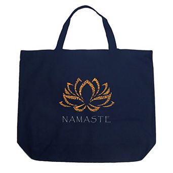 Large Word Art Tote Bag - Namaste