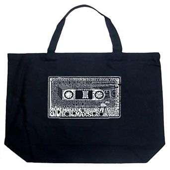 Large Word Art Tote Bag - The 80's