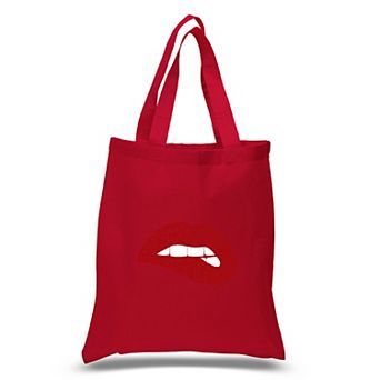 Small Word Art Tote Bag - Savage Lips