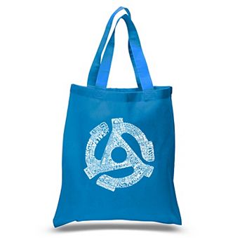 Small Word Art Tote Bag - Record Adapter