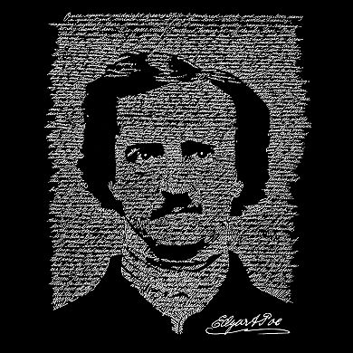 Small Word Art Tote Bag - EDGAR ALLEN POE - THE RAVEN