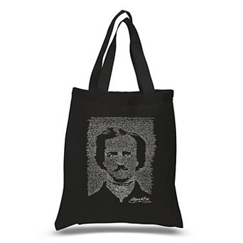 Small Word Art Tote Bag - EDGAR ALLEN POE - THE RAVEN