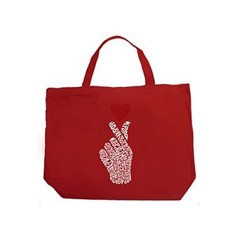Large Word Art Tote Bag - K-Pop
