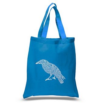 Small Word Art Tote Bag - Edgar Allen Poe's The Raven