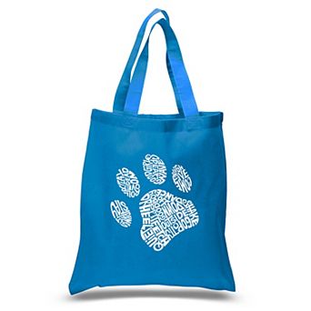 Small Word Art Tote Bag - Dog Paw