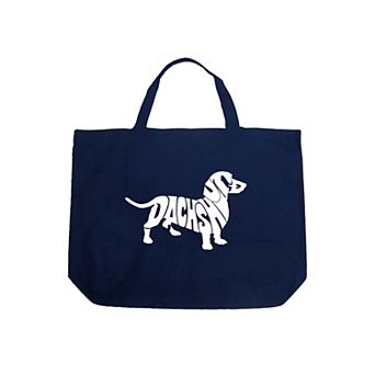 Large Word Art Tote Bag - Dachshund