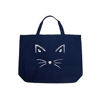 Large Word Art Tote Bag - Whiskers
