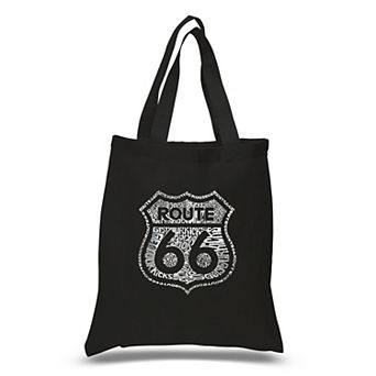 Small Word Art Tote Bag - Get Your Kicks on Route 66