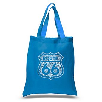 Small Word Art Tote Bag - Get Your Kicks on Route 66