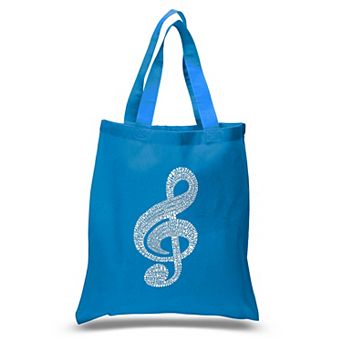 Small Word Art Tote Bag - Music Note