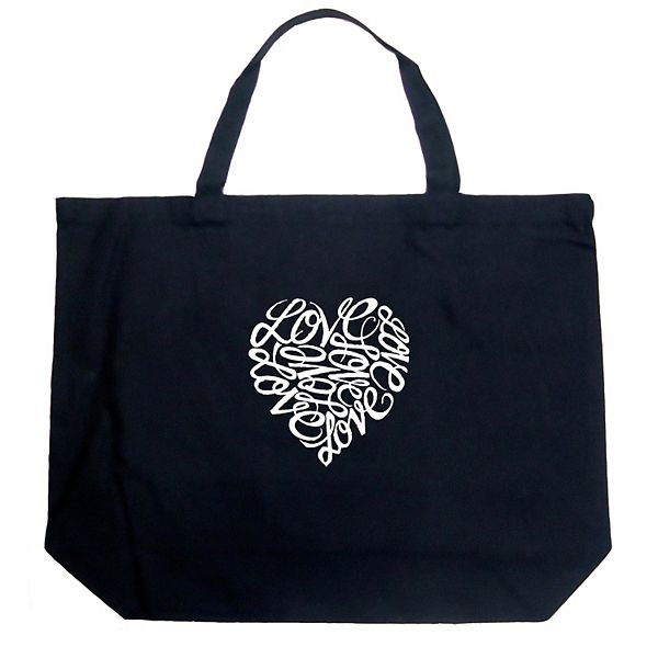 Large Word Art Tote Bag LOVE