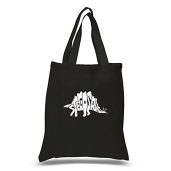 Small Word Art Tote Bag - STEGOSAURUS