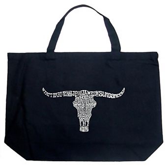 Large Word Art Tote Bag - Names of Legendary Outlaws