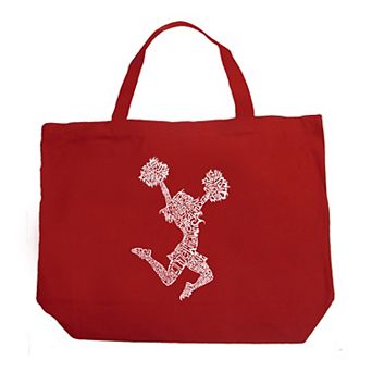 Large Word Art Tote Bag - Cheer