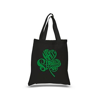 Small Word Art Tote Bag - St. Patrick's Day Shamrock