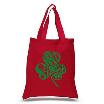 Small Word Art Tote Bag - St. Patrick's Day Shamrock