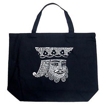 Large Word Art Tote Bag - King of Spades