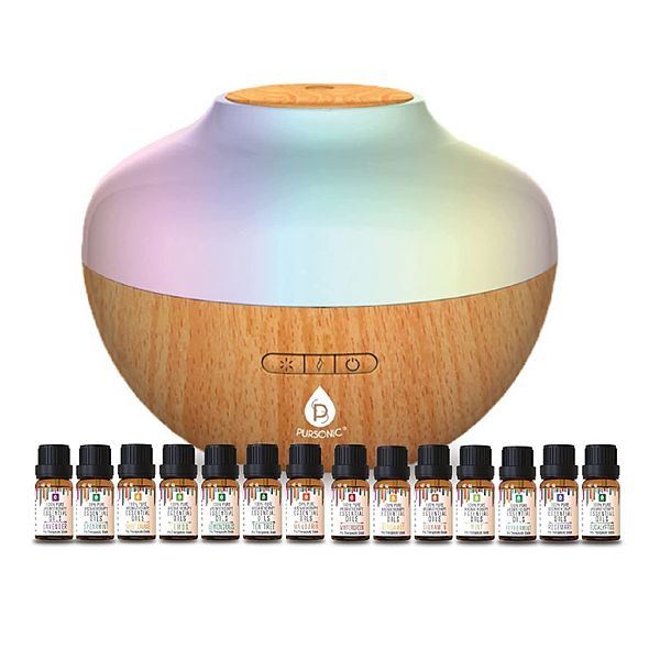 Pursonic Aromatherapy Diffuser & Essential Oil SetUltrasonic Top 14