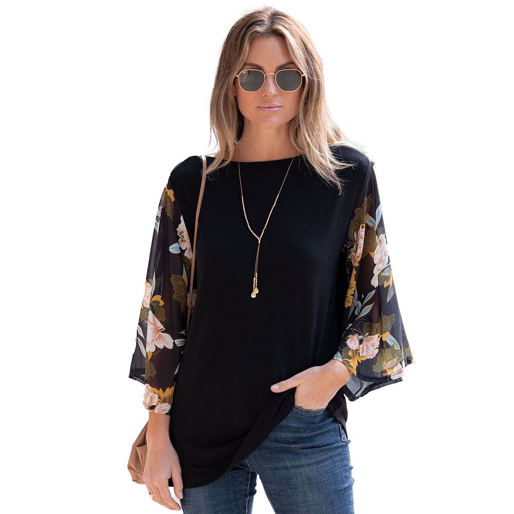 Bateau Neck Bell SLV Tunic