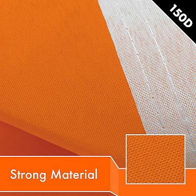 G128 Orange 150D Printed Polyester Flag