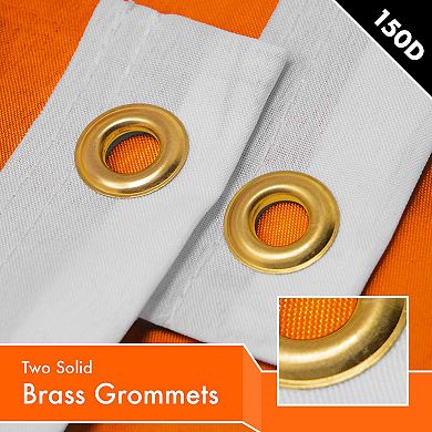 G128 Orange 150D Printed Polyester Flag