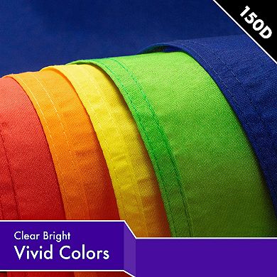 G128 Violet 150D Printed Polyester Flag