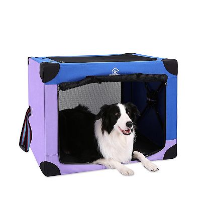 Collapsible Soft Pet Travel Kennel with Strong Steel Frame