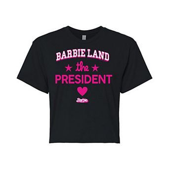 Juniors' Barbie: The Movie The President Graphic Tee