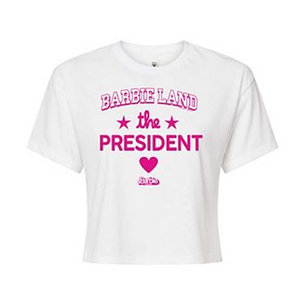 Juniors' Barbie: The Movie The President Graphic Tee