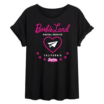 Juniors' Barbie: The Movie Postal Service Graphic Tee