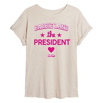 Juniors' Barbie: The Movie The President Graphic Tee