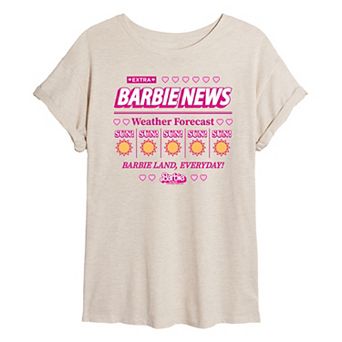 Juniors' Barbie: The Movie Weather Forecast Graphic Tee